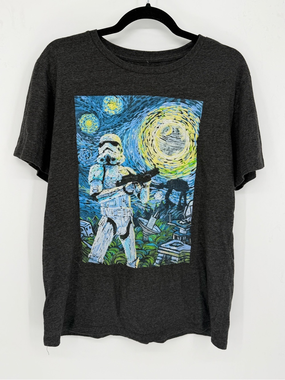 Fifth Sun Star Wars Stormtrooper Starry Night graphic T-shirt